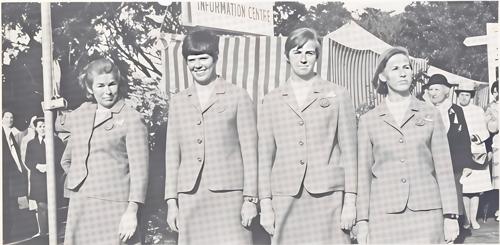 Mrs. Sven Bernstrom, Miss Liv Forsell, Miss Nina Rehnqvist, Miss Louise Johansson